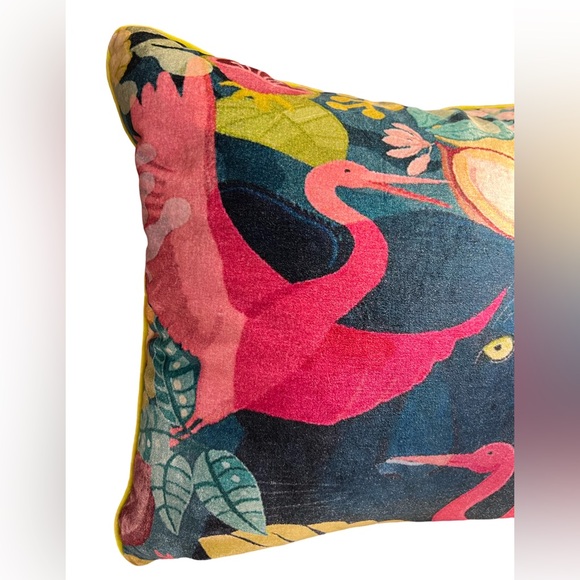 A World Traveler Collection NWT Blue Pink Black Panther Plush Accent Pillow - Picture 2 of 9